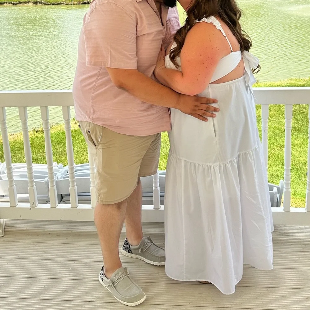 Abercrombie & Fitch Elegant White Maxi Dress